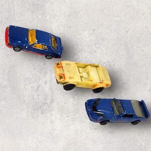 Lot of 3 Vintage Die Cast Cars Corgi Ford Mustang Cobra 1982 Matchbox Twilight